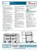 Предварительный просмотр 2 страницы True TWT-60D-4 Specifications