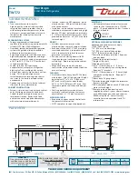 Preview for 2 page of True TWT-72 Specifications