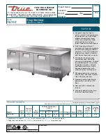 True TWT-93F Specifications preview