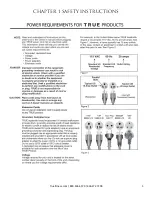 Предварительный просмотр 9 страницы True UC400 Owner'S Manual