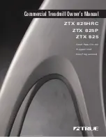 True ZTX 825 Owner'S Manual preview