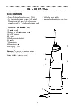 Предварительный просмотр 3 страницы TrueLife AquaFloss Compact C300 User Manual