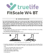 TrueLife FitScale W4 BT User Manual preview