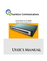 TrueVoice Communications ACR-B040 User Manual preview