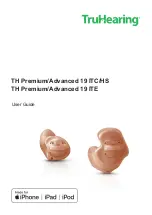 TruHearing TH Premium/Advanced 19 ITC/HS User Manual предпросмотр