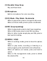 Preview for 14 page of Truly Pic 'N Roll MP313X User Manual