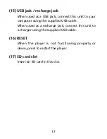 Preview for 17 page of Truly Pic 'N Roll MP313X User Manual