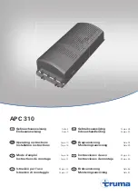 Предварительный просмотр 1 страницы Truma APC 310 Operating Instructions Manual