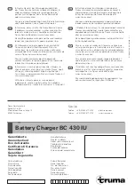 Preview for 52 page of Truma BC 430 IU Operating Instructions Manual