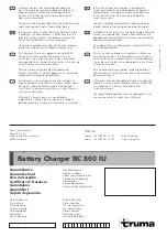 Предварительный просмотр 52 страницы Truma BC 860 IU Operation Instructions Manual