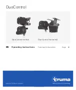 Truma DuoControl horizontal Operating Instructions Manual preview