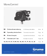 Truma MonoControl Operating Instructions Manual preview