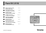 Truma Panel BC (616) Operating Instructions & Installation Instructions preview