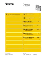 Truma Trumatic S 3002 K Operating Instructions Manual preview