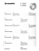 Предварительный просмотр 1 страницы Trumatic C 3400 Installation Instructions Manual