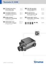 Trumatic E 2400 Operating Instructions And Installation предпросмотр