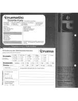 Предварительный просмотр 18 страницы Trumatic SL3002 Guarantee And Information