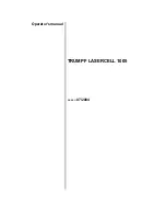 Preview for 3 page of Trumpf LASERCELL 1005 Operator'S Manual