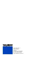 Предварительный просмотр 15 страницы Trumpf OMLOX SATELLITE User Manual