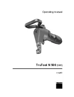 Trumpf TruTool N 500 Operating Manual preview