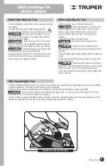 Preview for 5 page of Truper 100502 Manual