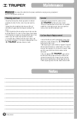 Preview for 10 page of Truper 100502 Manual