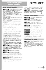 Preview for 5 page of Truper 101263 Manual