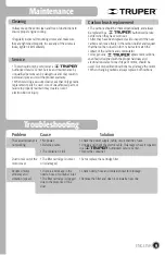 Preview for 9 page of Truper 101520 Manual