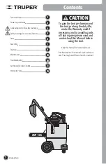 Предварительный просмотр 2 страницы Truper 101522 Manual