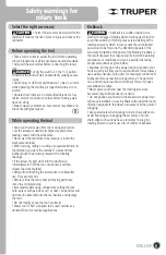 Preview for 5 page of Truper 102271 Manual