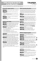 Preview for 5 page of Truper 102449 Manual