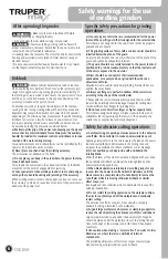 Preview for 6 page of Truper 102449 Manual