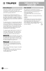 Preview for 6 page of Truper 11004 Manual