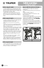 Preview for 6 page of Truper 13178 Manual