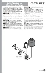 Preview for 17 page of Truper 13498 Manual