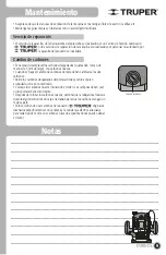 Preview for 9 page of Truper 16610 Manual