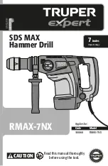 Truper EXPERT SDS MAX RMAX-7NX Manual preview