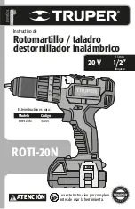 Preview for 1 page of Truper ROTI-20N Manual