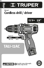 Предварительный просмотр 13 страницы Truper TALI-12AC Manual