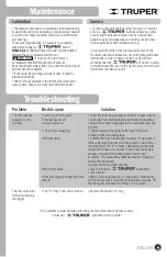 Preview for 21 page of Truper TPN-886-2 Manual