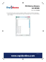 Предварительный просмотр 4 страницы TruSens HC-SR505 Manual
