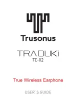 Trusonus TE-02 User Manual preview