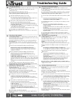 Preview for 1 page of Trust 31065 Troubleshooting Manual