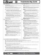 Preview for 2 page of Trust 31065 Troubleshooting Manual