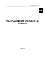 Preview for 1 page of Trust Ami Mouse Wireless 200 Instruction Manual