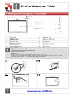 Preview for 2 page of Trust SLIMLINE WIDESCREEN TABLET - Maintenance Manual