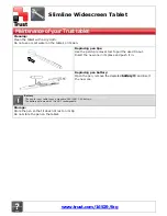 Preview for 7 page of Trust SLIMLINE WIDESCREEN TABLET - Maintenance Manual