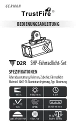 Preview for 1 page of TrustFire 234704 User Manual