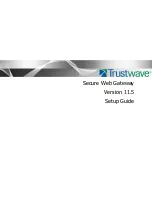 Trustwave SWG 3000 Setup Manual предпросмотр