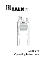 Preview for 2 page of TruTalk MURS-22 Operating Instructions Manual